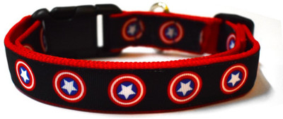 That Dog In Tuxedo Captain America Dog Everyday Collar(, red