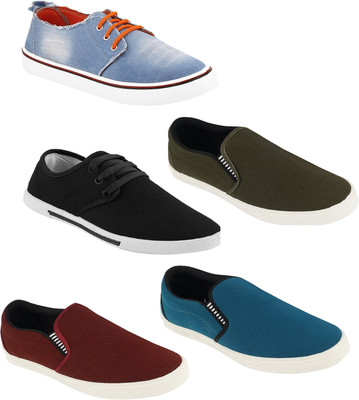 Pexlo Combo Pack of 5 Casual (Loafers & Sneakers) Casuals For Men(Multicolor
Pexlo Combo Pack of 5 Casual (Loafers & Sneakers) Casuals For Men(Multicolor