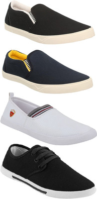 Pexlo Combo Pack of 4 Casual Shoes (Sneakers and Loafers Shoes) Casuals For Men(Multicolor
Pexlo Combo Pack of 4 Casual Shoes (Sneakers and Loafers Shoes) Casuals For Men(Multicolor