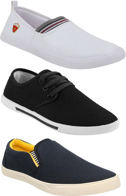 Pexlo Combo Pack of 3 Casual Shoes (Sneakers and Loafers Shoes) Casuals For Men(Multicolor
Pexlo Combo Pack of 3 Casual Shoes (Sneakers and Loafers Shoes) Casuals For Men(Multicolor