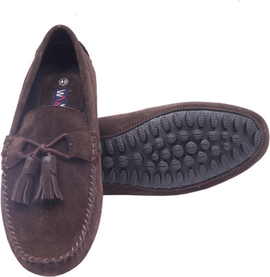 Wilson America Wilson America Genuine Leather Lace Up Loafer Men Shoes (Brown) Loafers For Men(Brown