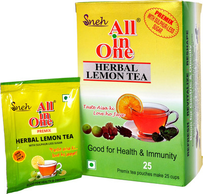 All in One Herbal Lemon Tea Premix Sulphur less Sugar(25 pouches) Lemon Herbal Tea Box(250 g)
All in One Herbal Lemon Tea Premix Sulphur less Sugar(25 pouches) Lemon Herbal Tea Box(250 g)