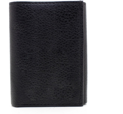 Nietz Men Black Artificial Leather Wallet(4 Card Slots)