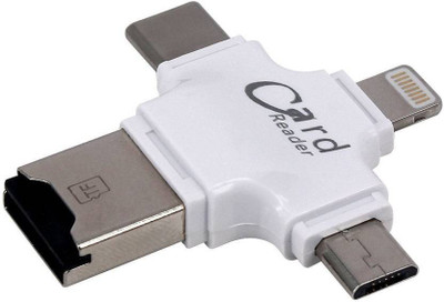 Microware Card Reader Multi Function 8Pin Type-c Micro USB Micro SD Card Reader(White)
Microware Card Reader Multi Function 8Pin Type-c Micro USB Micro SD Card Reader(White)