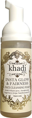 Khadi Global Insta Glow & Fairness Face Cleansing Foam With Pure Silver Dust & Wheat Germ, Sandalwood, Grape Seed Essential Oil 50 ml(50 ml)
Khadi Global Insta Glow & Fairness Face Cleansing Foam With Pure Silver Dust & Wheat Germ, Sandalwood, Grape Seed Essential Oil 50 ml(50 ml)