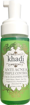 Khadi Global Anti Acne & Pimple Control Face Cleansing Foam With Neem, Basil, Tea Tree, Peppermint & Frankincense Essential Oil 50 ml(150 ml)
Khadi Global Anti Acne & Pimple Control Face Cleansing Foam With Neem, Basil, Tea Tree, Peppermint & Frankincense Essential Oil 50 ml(150 ml)