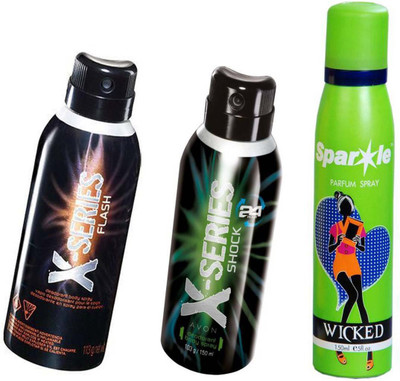 Avon Anew X-series flash 150 ml & shock 150 ml With one perfume spray 150 ml(Set of 3)
Avon Anew X-series flash 150 ml & shock 150 ml With one perfume spray 150 ml(Set of 3)