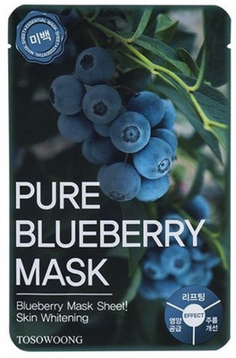 Tosowoong Pure Blueberry Mask Sheet Skin Whitening(23 ml)