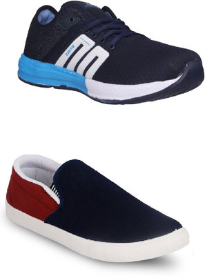 STYLIVO Combo Pack of Sports Shoe With Loafer For Men's Casuals For Men(Blue, Maroon
STYLIVO Combo Pack of Sports Shoe With Loafer For Men's Casuals For Men(Blue, Maroon