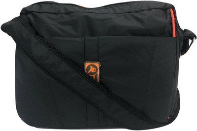 evookey Men & Women Black Nylon Sling Bag