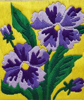 Anchor Stitch Kit - Pansies