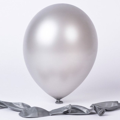 YNS Crafts Stock Solid 146-75 Balloon(Grey, Pack of 75)