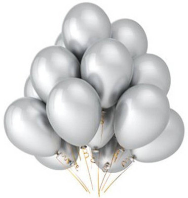 YNS Crafts Stock Solid 070-50 Balloon(Grey, Pack of 50)