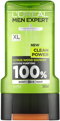 L'oreal Men Expert New Clean Power Citrus Wood Shower Gel(300 ml)
