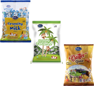 Oshon Chocolates Combo Pouch Creamy Milk Toffee(Pack of 3)