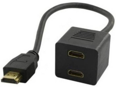 Microware 1080P HDMI Male to Dual HDMI Female Adapter Splitter - Black (25cm) HDMI Cable(Compatible with HDTV, DVD Player, Blu-ray Player, Laptop, Black)
Microware 1080P HDMI Male to Dual HDMI Female Adapter Splitter - Black (25cm) HDMI Cable(Compatible with HDTV, DVD Player, Blu-ray Player, Laptop, Black)
