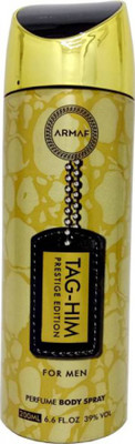 Armaf Tag Him Prestige Edition Perfume Body Spray 200ml-ABC Perfume Body Spray - For Men(200 ml)
Armaf Tag Him Prestige Edition Perfume Body Spray 200ml-ABC Perfume Body Spray - For Men(200 ml)