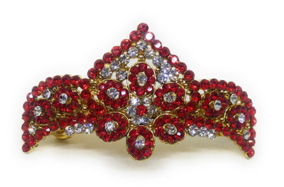 Khubsurat Back Pin Back Pin(Gold, Red)