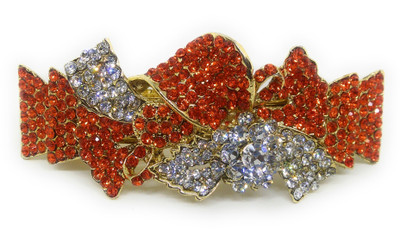 Khubsurat Back Pin Back Pin(Gold, Orange)