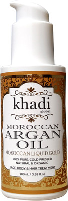 Khadi Global Moroccan Argan Oil 100% Pure, Cold Pressed, Natural & Organic | Ultimate Treatment For Face, Hair & Nails 100 ml(100 ml)
Khadi Global Moroccan Argan Oil 100% Pure, Cold Pressed, Natural & Organic | Ultimate Treatment For Face, Hair & Nails 100 ml(100 ml)