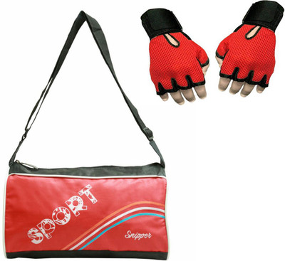 Snipper Combo of Sports Gym Bag and Gloves(Red&Red) Gym & Fitness Kit
Snipper Combo of Sports Gym Bag and Gloves(Red&Red) Gym & Fitness Kit