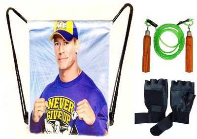Monika Sports string bag purple + wooden skipping rope + gym gloves for exercise Home Gym Kit
Monika Sports string bag purple + wooden skipping rope + gym gloves for exercise Home Gym Kit