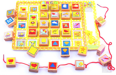 Jack Royal Letter String Knowledge Toy(Multicolor)