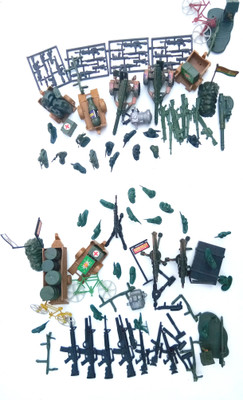 Aparnas Action Figures plastic Army Men playset with 2cm Soldier Military Playset With Scaled Vehicles 100Pcs) (Multicolor)
Aparnas Action Figures plastic Army Men playset with 2cm Soldier Military Playset With Scaled Vehicles 100Pcs) (Multicolor)