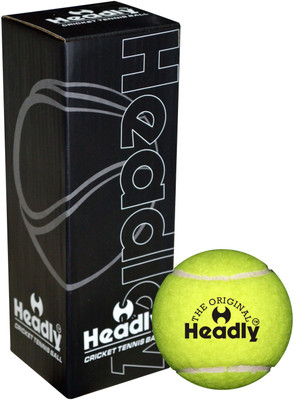 Headly Light Cricket Tennis Ball(Pack of 3, Yellow)