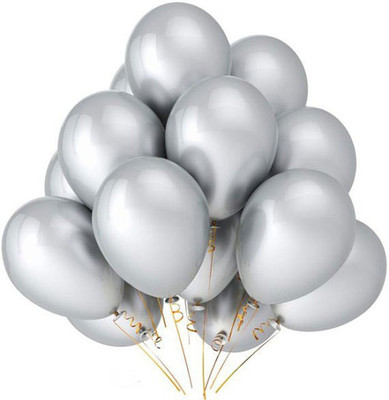 YNS Crafts Stock Solid Crafts stock _078-75 Balloon(Grey, Pack of 75)