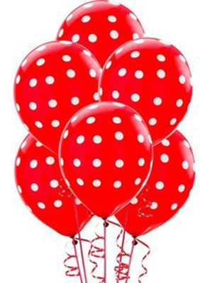 YNS Crafts Stock Solid 187-75 Balloon(Red, Pack of 75)