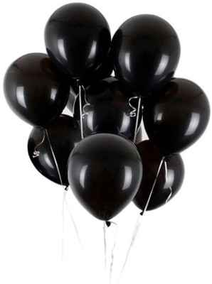YNS Crafts Stock Solid Crafts stock _071-50 Balloon(Black, Pack of 50)