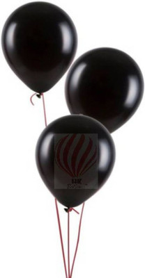 YNS Crafts Stock Solid Crafts stock _163-25 Balloon(Black, Pack of 25)