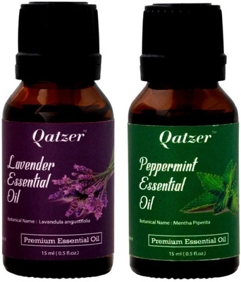 Qatzer Lavender essential oil Peppermint essential oil - 100% Premium(30 ml)