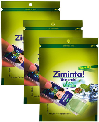Ziminta Mouth Freshener Orally Disintegrating Strips ( Sugar Free ) - 30 Strips (Pan Masala Flavour) - Pack Of 3 Strip(30 g)
Ziminta Mouth Freshener Orally Disintegrating Strips ( Sugar Free ) - 30 Strips (Pan Masala Flavour) - Pack Of 3 Strip(30 g)