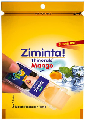 Ziminta Mouth Freshener Orally Disintegrating Strips ( Sugar Free ) - 30 Strips (Mango Flavour) Strip(30 g)
Ziminta Mouth Freshener Orally Disintegrating Strips ( Sugar Free ) - 30 Strips (Mango Flavour) Strip(30 g)