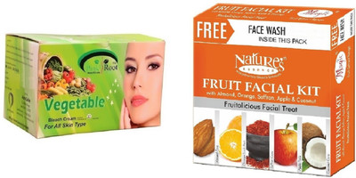 Pink Root Vegetable Bleach 250g and Nature's Essence Fruit Facial Kit 52g(Set of 2)
Pink Root Vegetable Bleach 250g and Nature's Essence Fruit Facial Kit 52g(Set of 2)