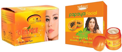 Pink Root Orange Bleach 250g and Nature's Essence Papaya Facial Treatment Kit for Blemishes &Pigmentation 180g(Set of 2)
Pink Root Orange Bleach 250g and Nature's Essence Papaya Facial Treatment Kit for Blemishes &Pigmentation 180g(Set of 2)