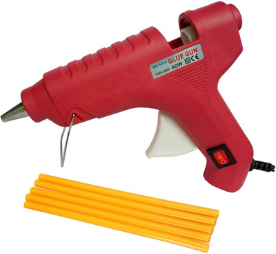 glun MAKSON RED 40W 40 WATT HOT MELT GLUE GUN WITH ON OFF SWITCH INDICATOR AND FREE 5 YELLOW GLUE STICKS Standard Temperature Corded Glue Gun(11 mm)
glun MAKSON RED 40W 40 WATT HOT MELT GLUE GUN WITH ON OFF SWITCH INDICATOR AND FREE 5 YELLOW GLUE STICKS Standard Temperature Corded Glue Gun(11 mm)