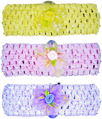 Netboys Crochet Cutwork Flower Baby Headband ( Pink , Yellow , Purple ) 3 Pcs Set Head Band(Multicolor)
Netboys Crochet Cutwork Flower Baby Headband ( Pink , Yellow , Purple ) 3 Pcs Set Head Band(Multicolor)