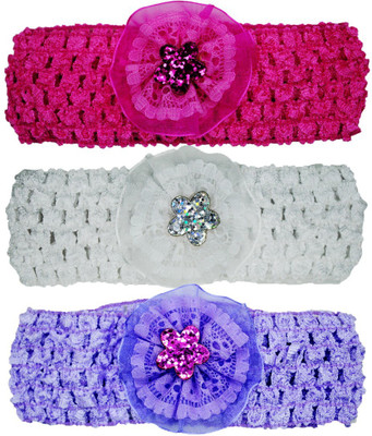 FAVINO Crochet Cutwork Flower Headband For Cute Baby ( Pink , White , Purple ) 3 Pcs Set Head Band(Multicolor)
FAVINO Crochet Cutwork Flower Headband For Cute Baby ( Pink , White , Purple ) 3 Pcs Set Head Band(Multicolor)