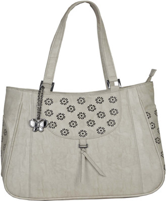Butterflies Hand-held Bag(Beige)