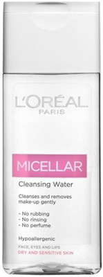 L'Oreal Micellar Cleansing Water Make-up Remover For Face, Eyes & Lips Makeup Remover(200 ml)
L'Oreal Micellar Cleansing Water Make-up Remover For Face, Eyes & Lips Makeup Remover(200 ml)