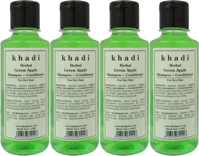 Khadi Herbal Green Apple Shampoo + Conditioner(840 ml)