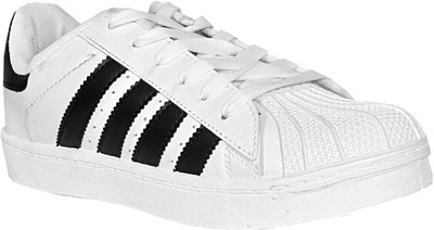 Sim Style SuperStar Sneakers For Men(White, Black