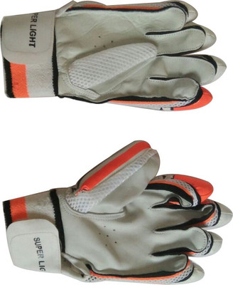 kts KTS29 Batting Gloves (Free Size, White, Orange), White 06