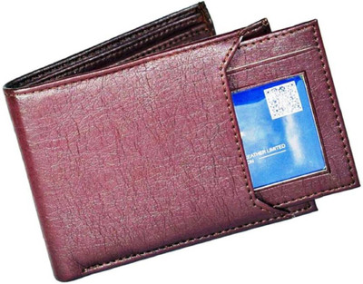 Just Leather Men Brown Artificial Leather Wallet(6 Card Slots)