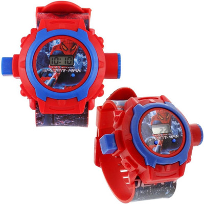 SD SHOP Spider-Man Projector ,0-71 Kids Watch - For Boys