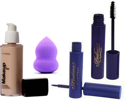 studio Of Sponge Puff, Make Up ProLong Wear Foundation & Padma Mascara With Liquid Eyeliner black(Set of 4)
studio Of Sponge Puff, Make Up ProLong Wear Foundation & Padma Mascara With Liquid Eyeliner black(Set of 4)