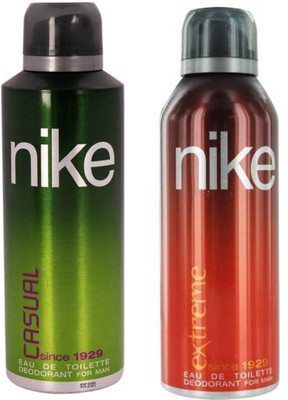 Nike Man Casual and Extreme Deodorant Spray for Men 200ML Each (Pack of 2) Deodorant Spray - For Men(400 ml, Pack of 2)
Nike Man Casual and Extreme Deodorant Spray for Men 200ML Each (Pack of 2) Deodorant Spray - For Men(400 ml, Pack of 2)